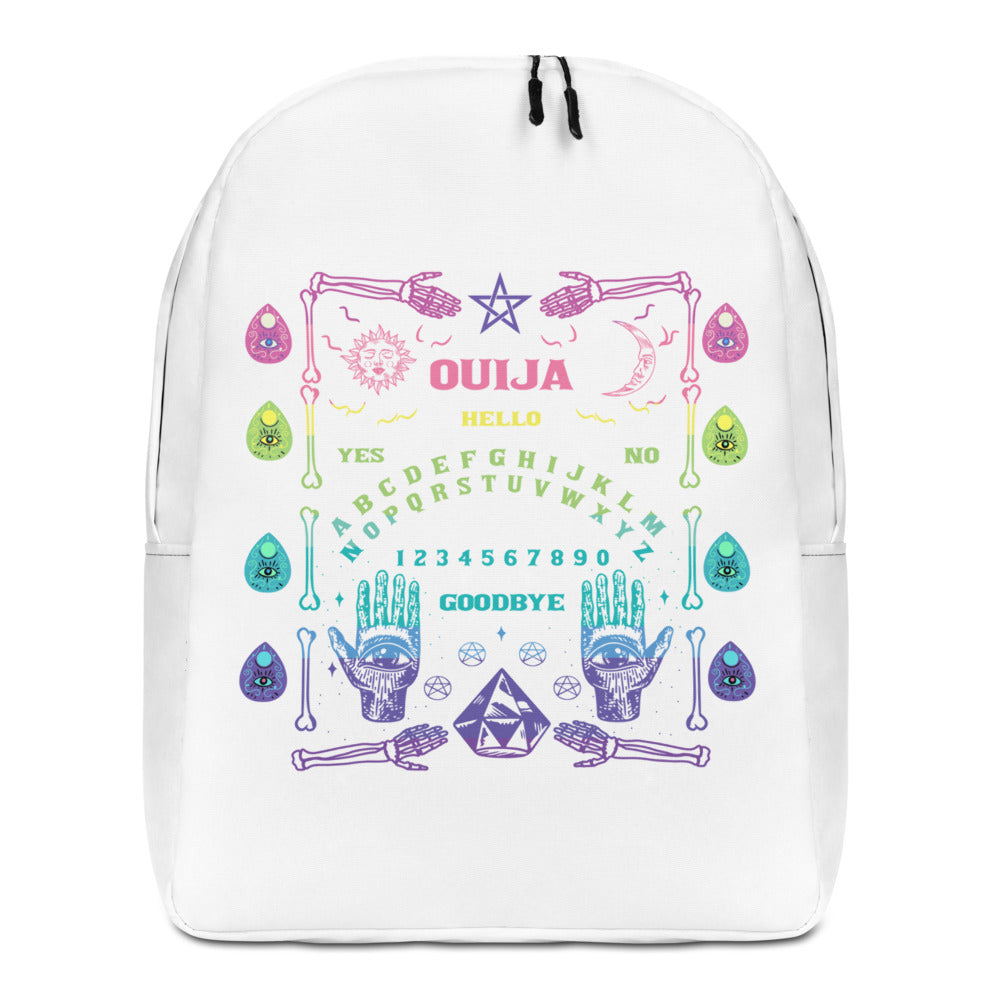 White Ouija Board Minimalist Backpack