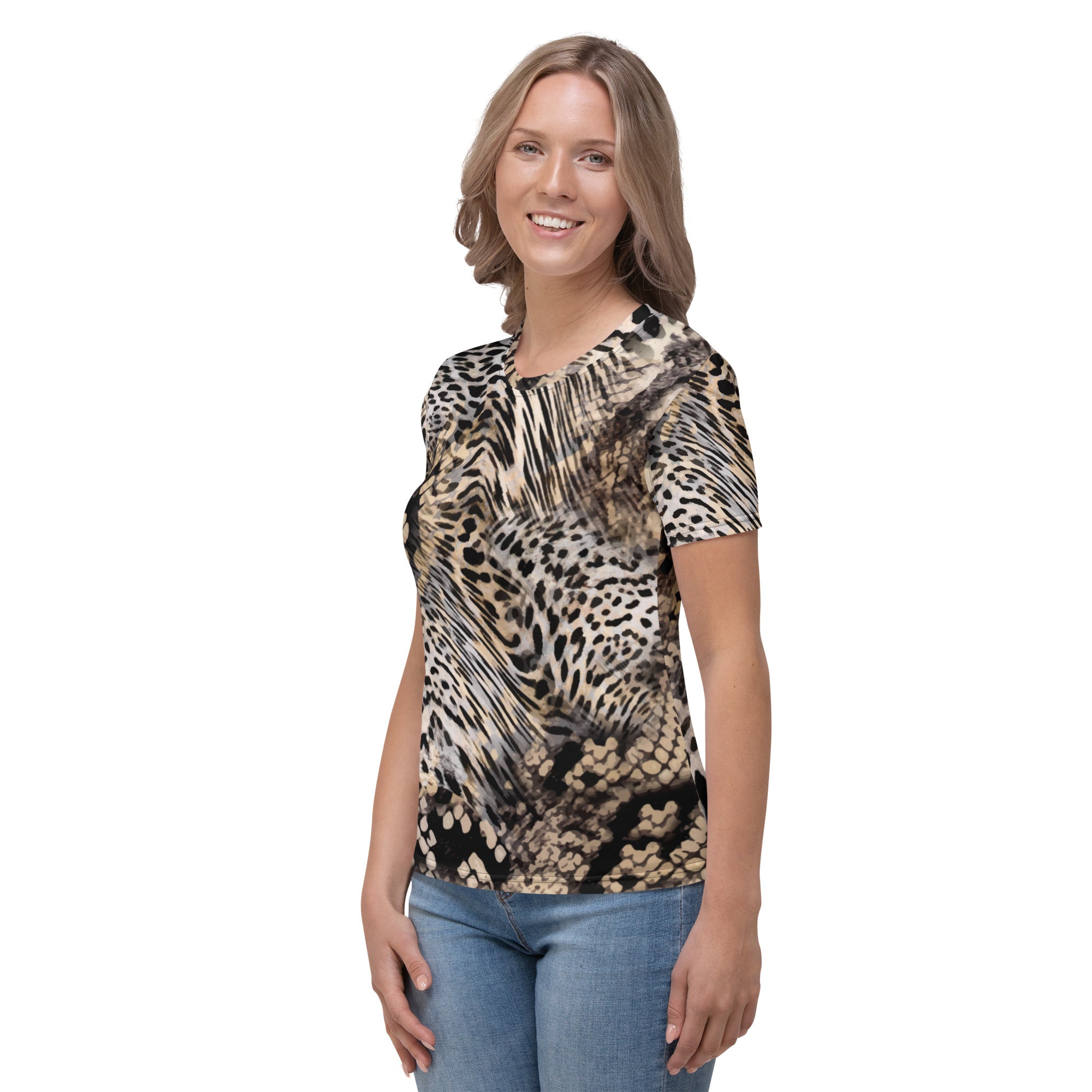 Leopard and Snake Skin Women's T-shirt