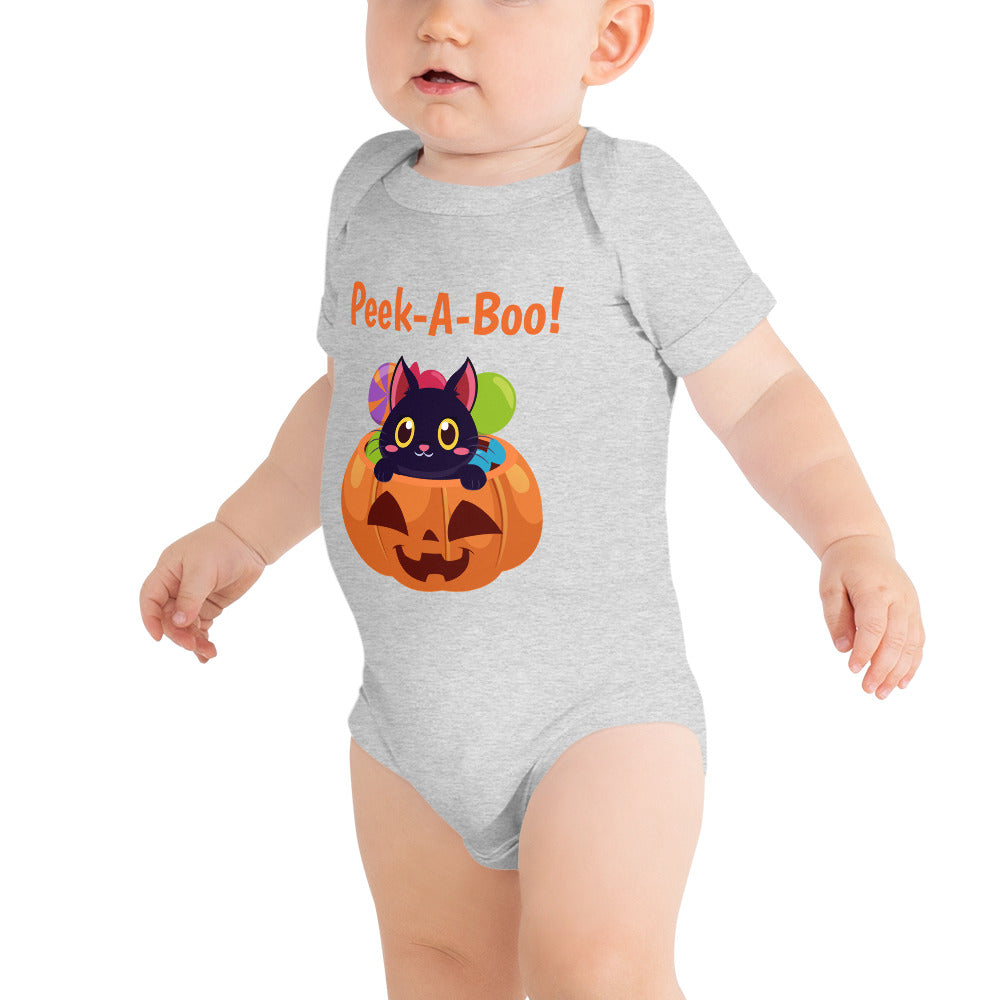 Peek-A-Boo! Baby short sleeve one piece babygrow onesie bodysuit
