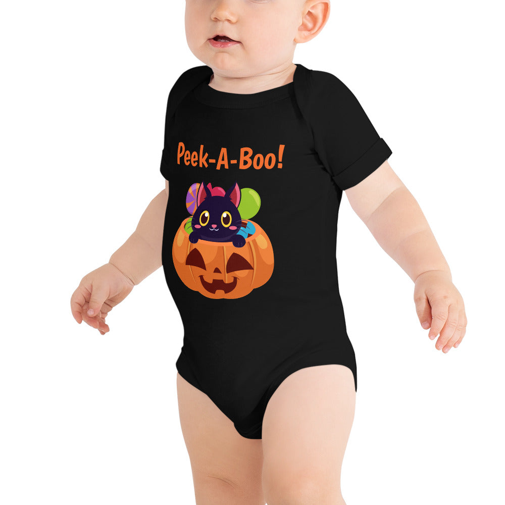 Peek-A-Boo! Baby short sleeve one piece babygrow onesie bodysuit