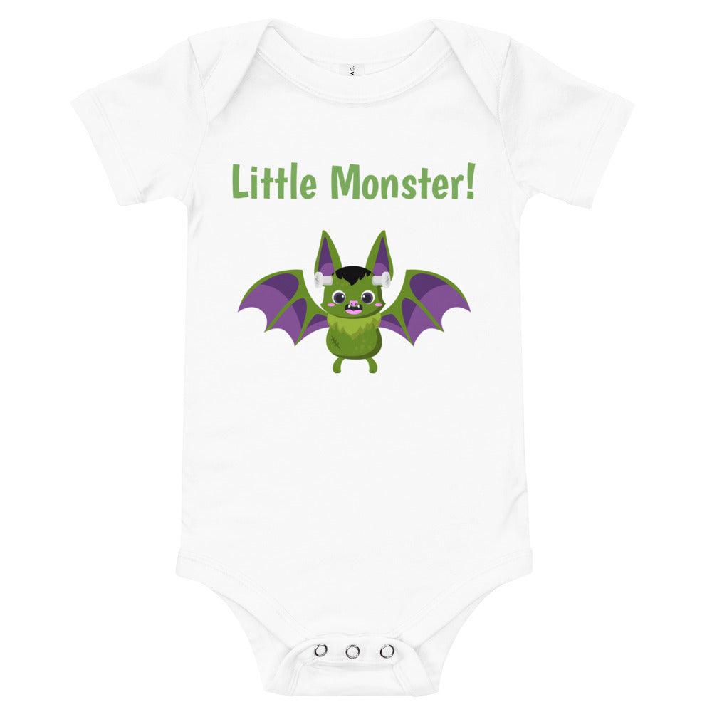 Little Monster! Halloween Baby short sleeve one piece onesie babygrow bodysuit