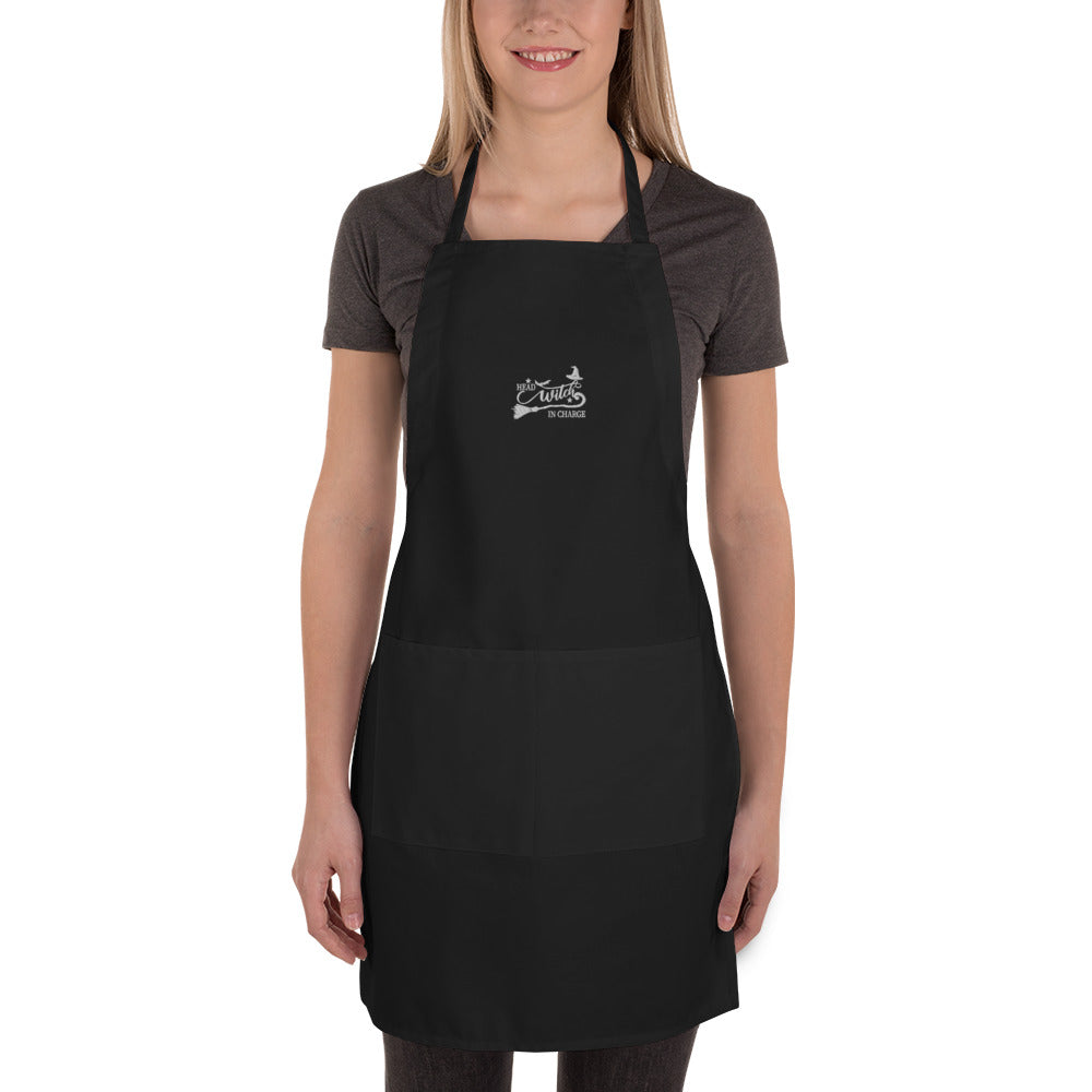 Head Witch In Charge Embroidered Apron