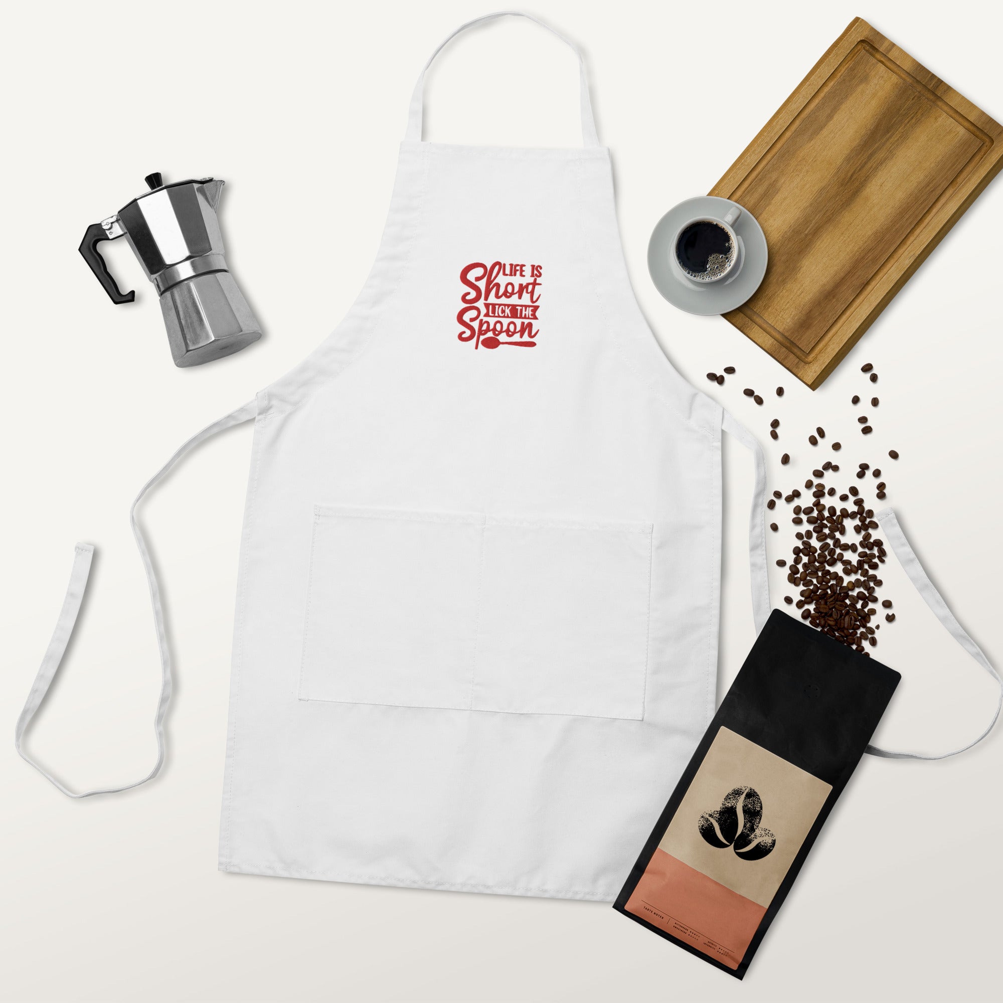 Lick the Spoon Embroidered Apron