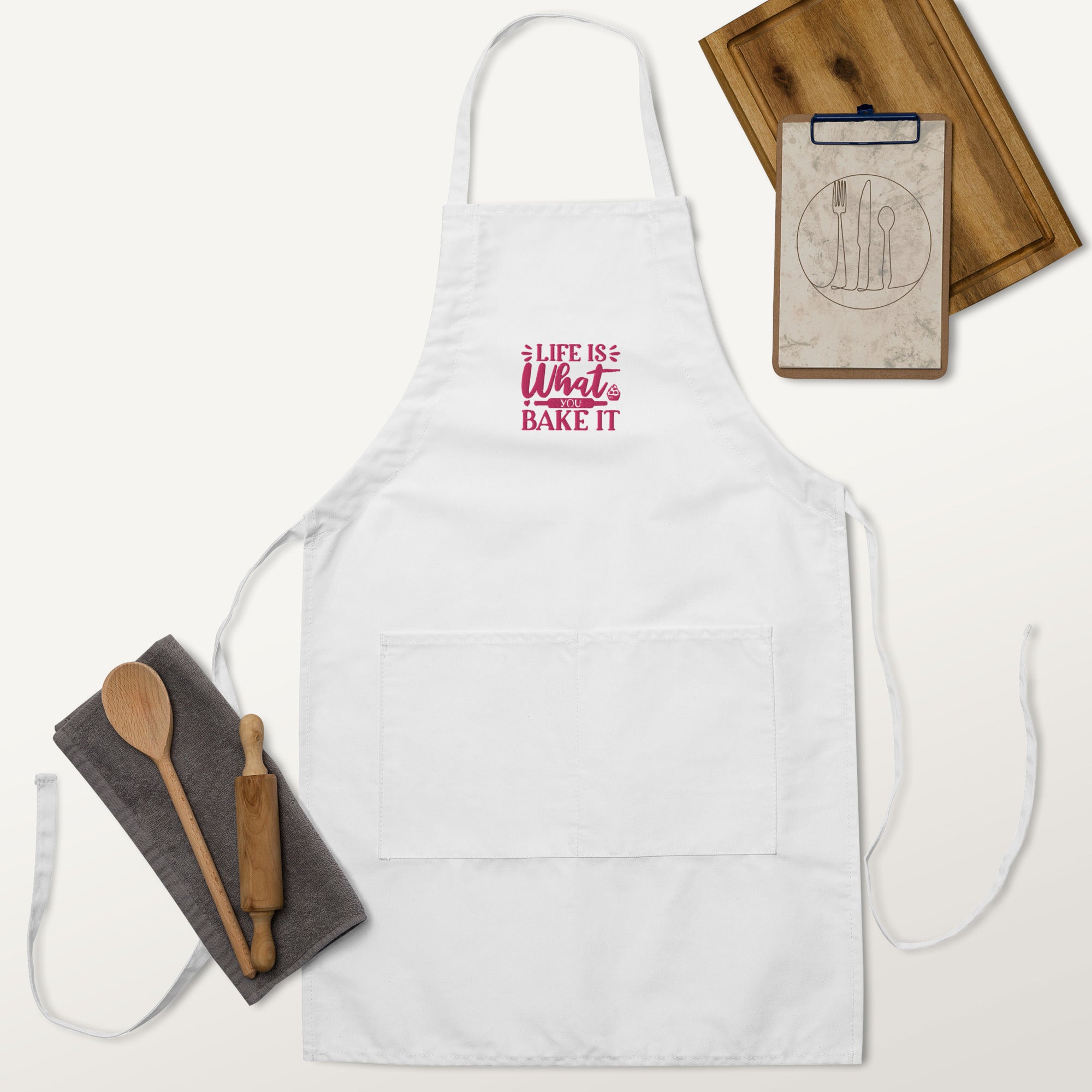 Bake It Embroidered Apron