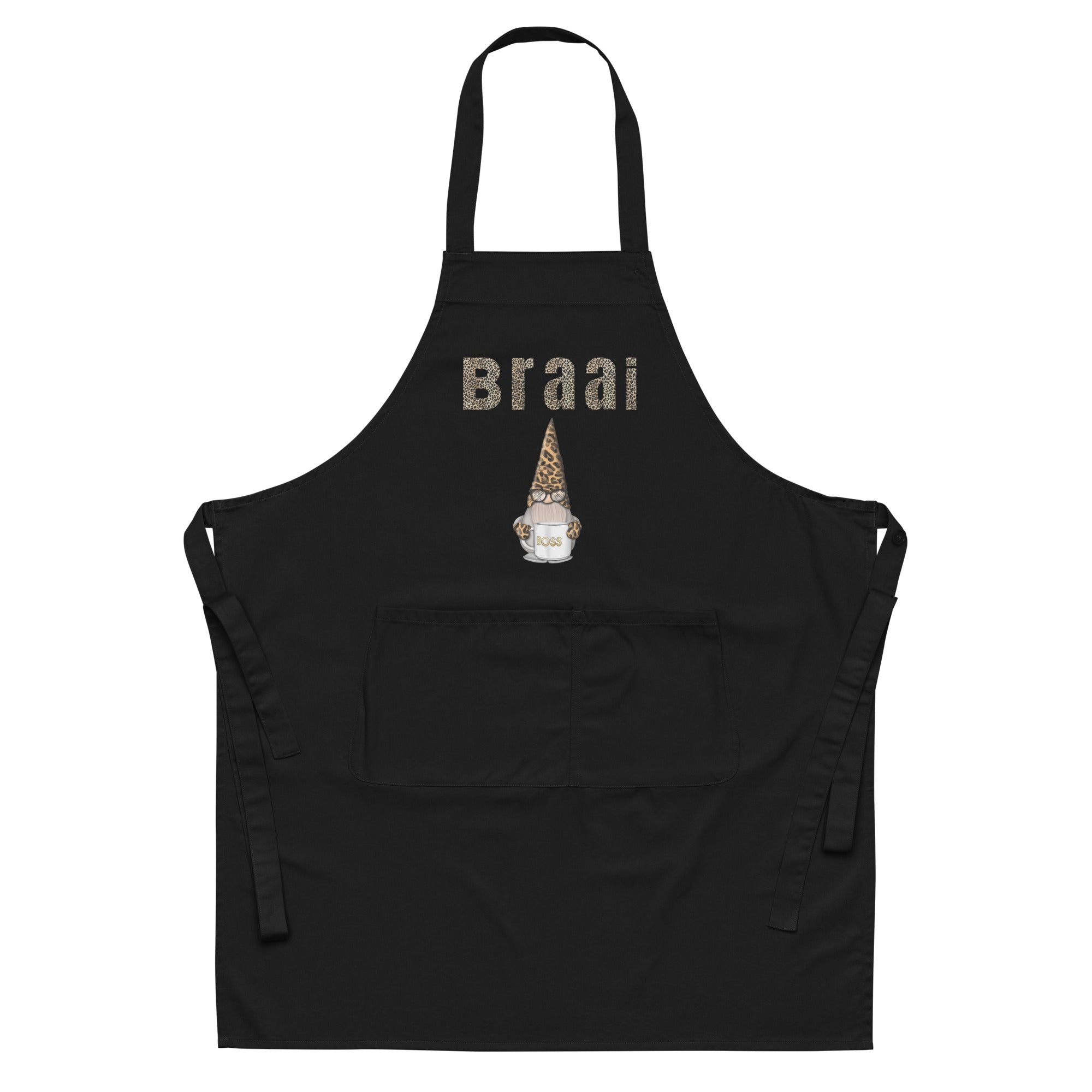 Braai Boss Gnome Organic cotton apron