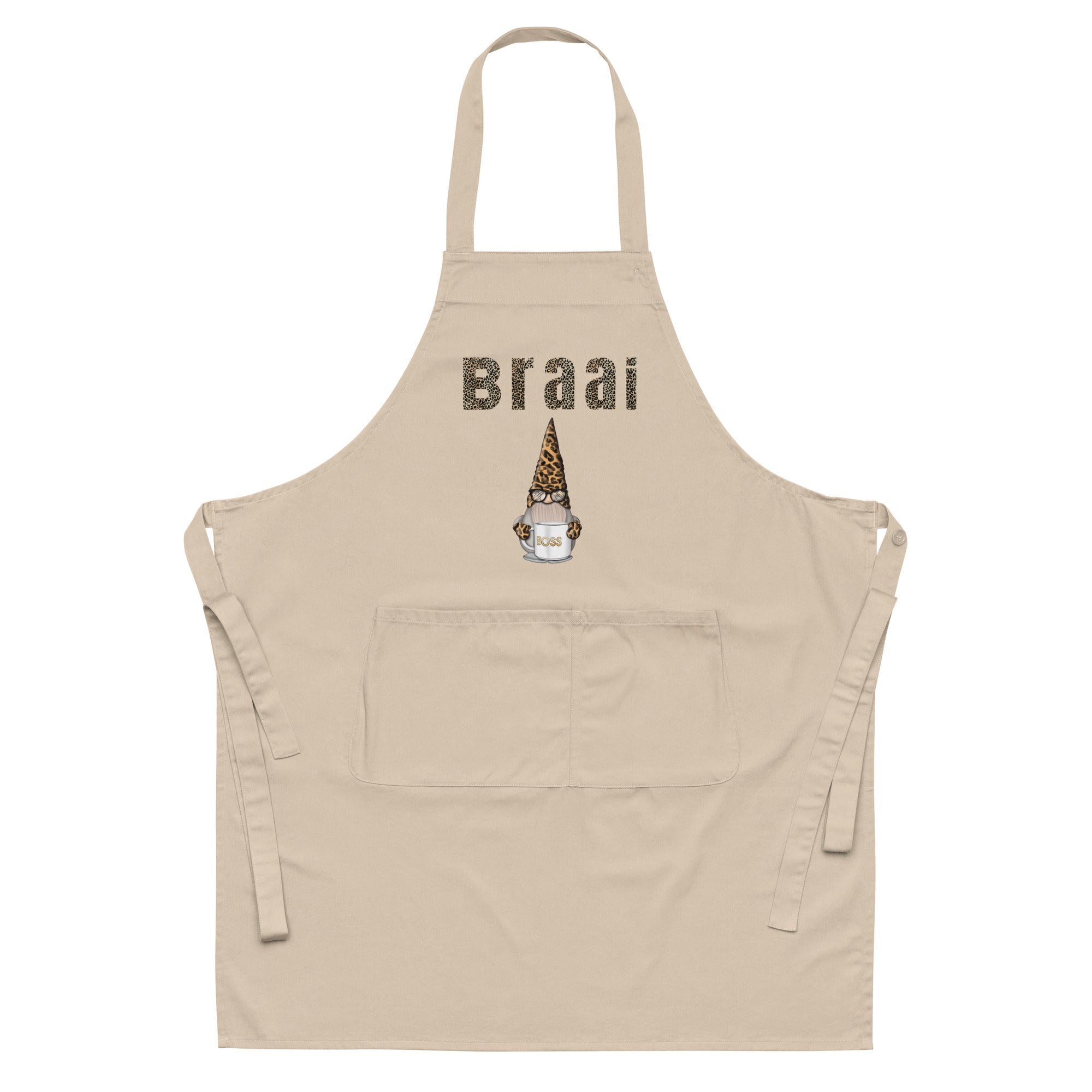 Braai Boss Gnome Organic cotton apron