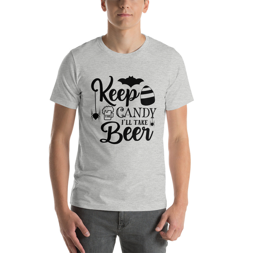 Keep The Candy I'll Take Beer Short-Sleeve Mens T-Shirt