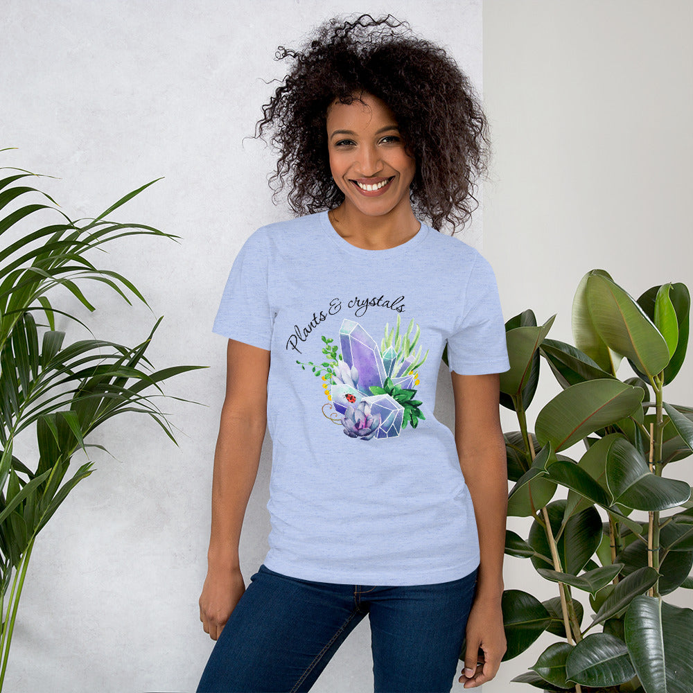 Plants & Crystals Short-Sleeve Unisex T-Shirt
