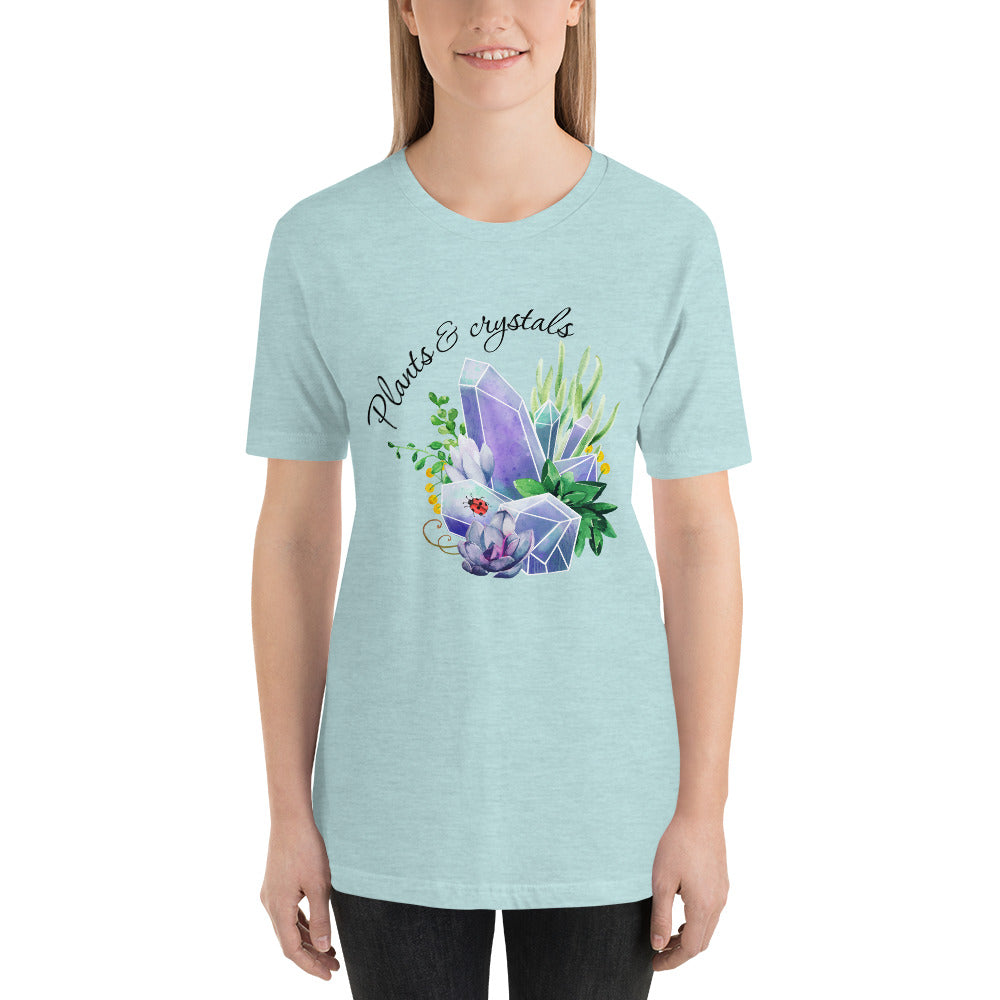 Plants & Crystals Short-Sleeve Unisex T-Shirt